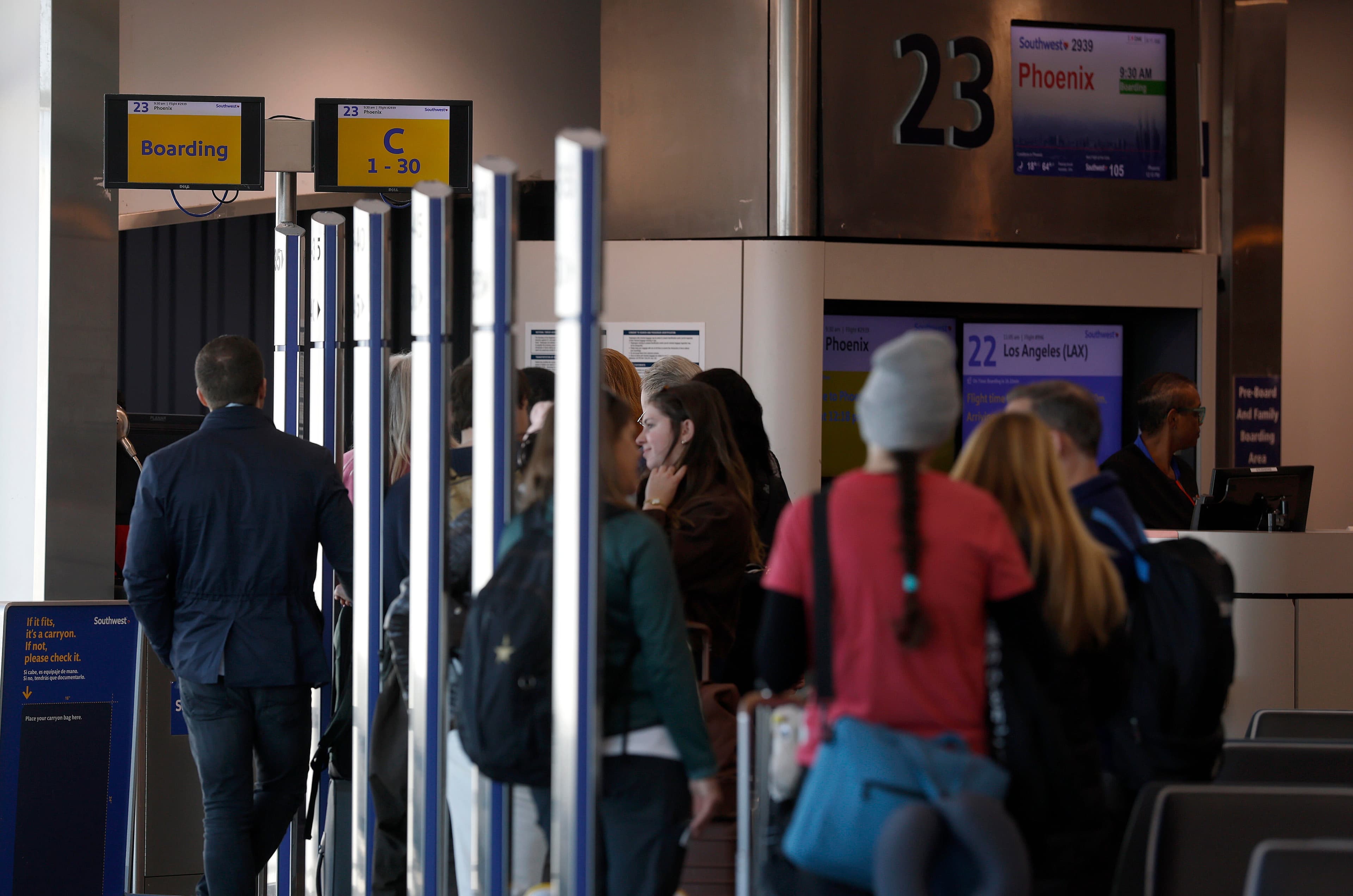 Southwest's new boarding process off to bumpy start
