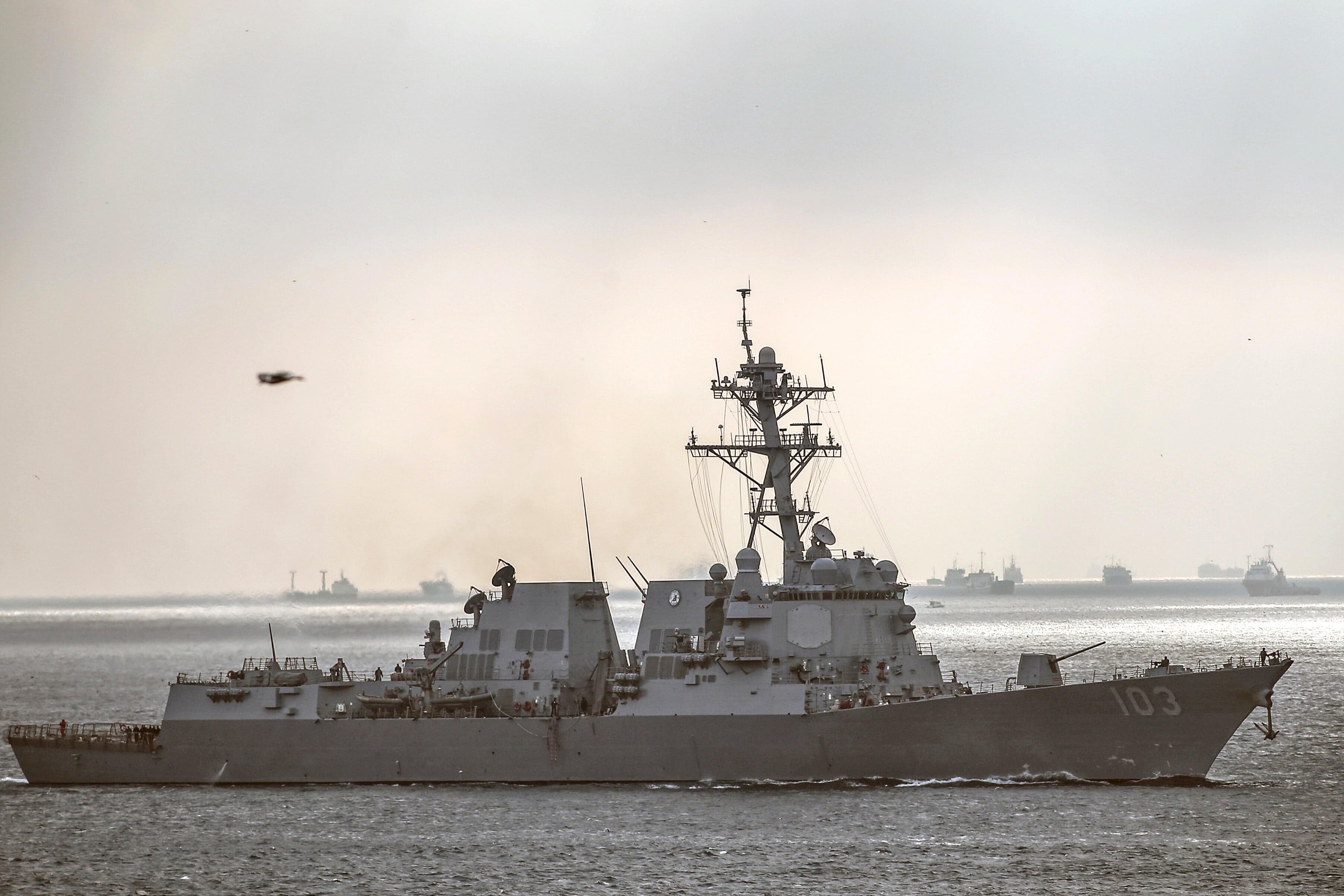 2 Navy ships collide in the Caribbean Sea, resulting in minor injuries