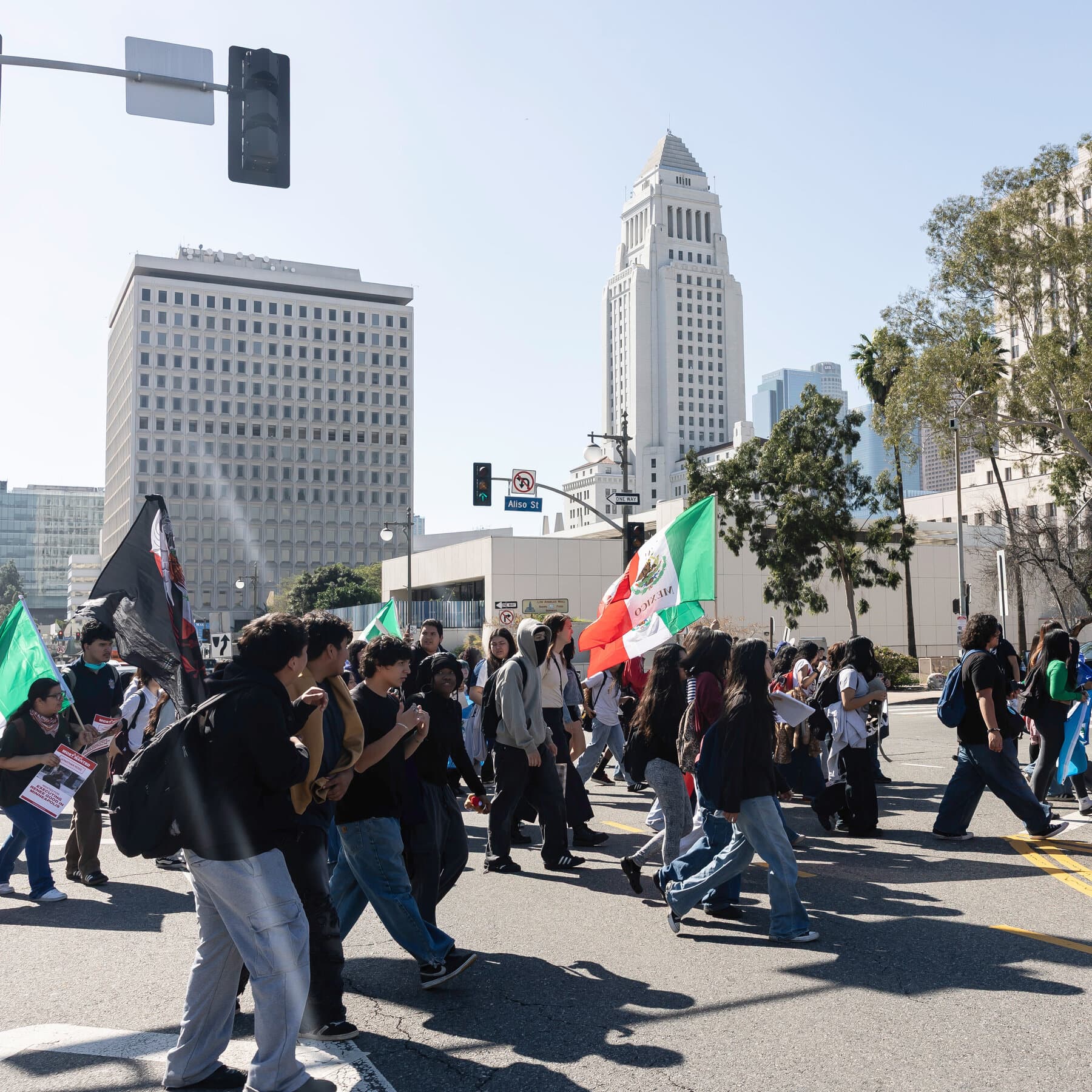 Three Federal Officers Injured in Los Angeles Protests, D.H.S. Says